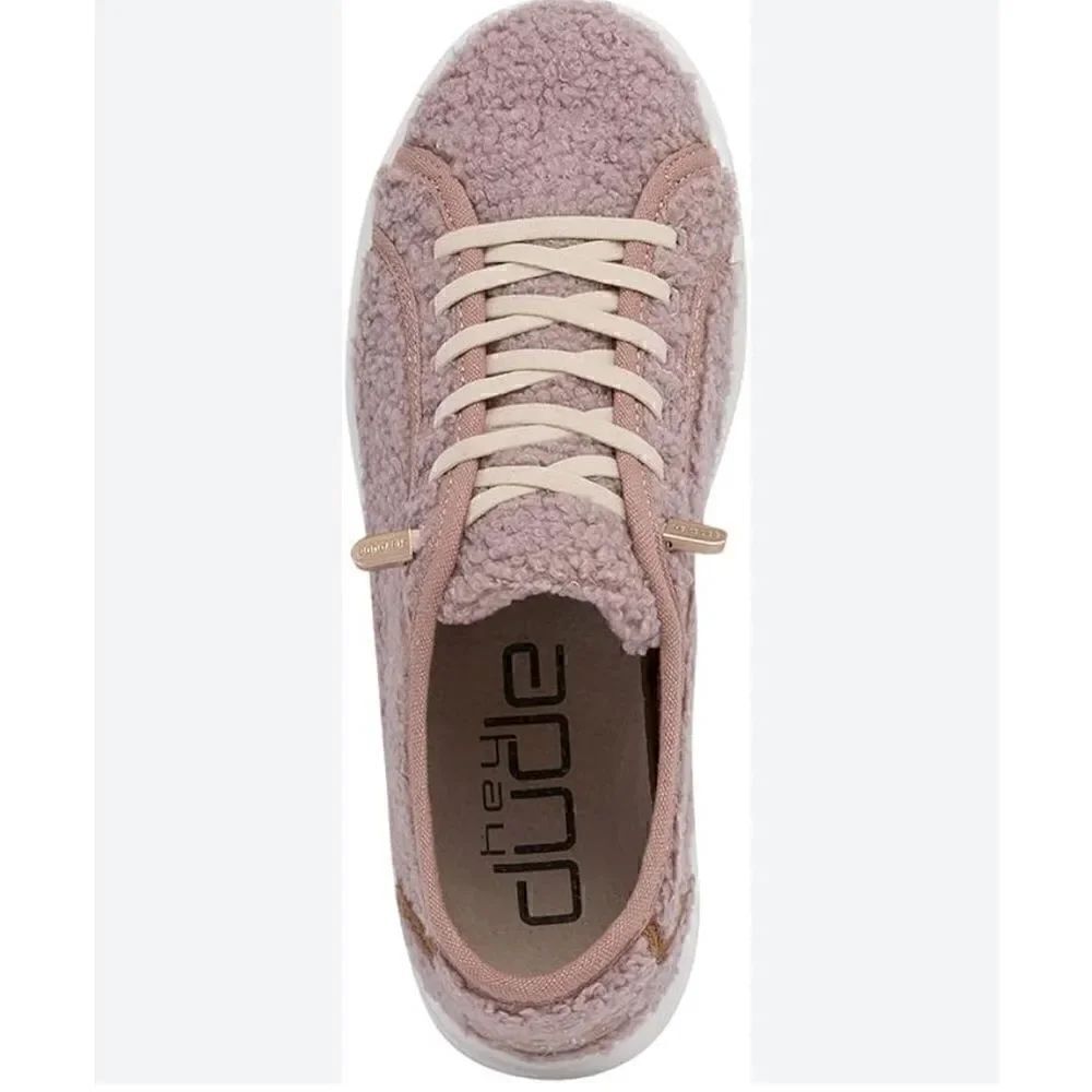 Hey Dude Karina Sherpa Slip On Fashion Sneakers Women’s Size 5 Brand New